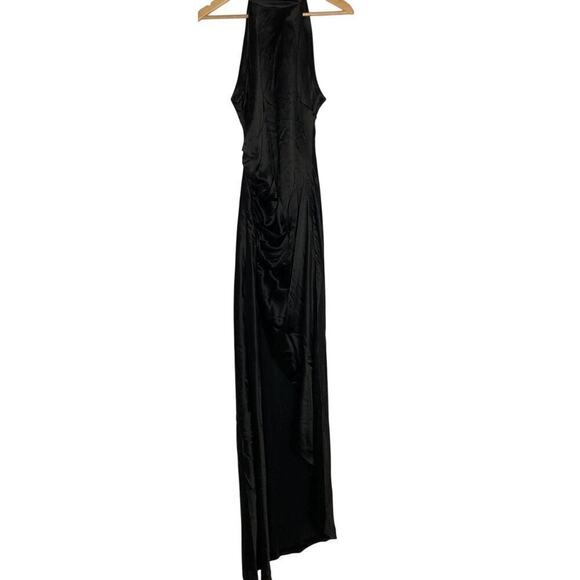Retrofete Sab Dress Halter Maxi Black NWT L - Picture 5 of 14